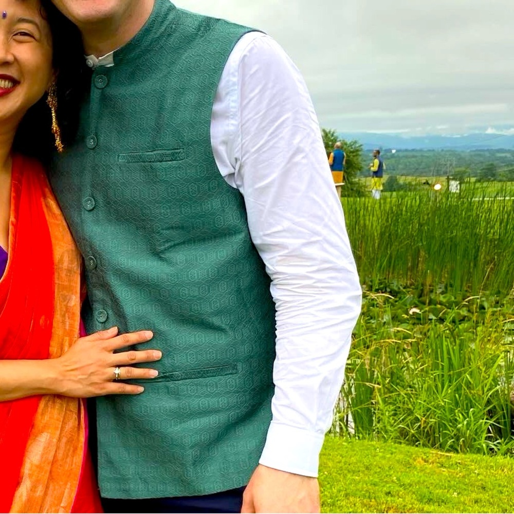 Green Nehru jacket